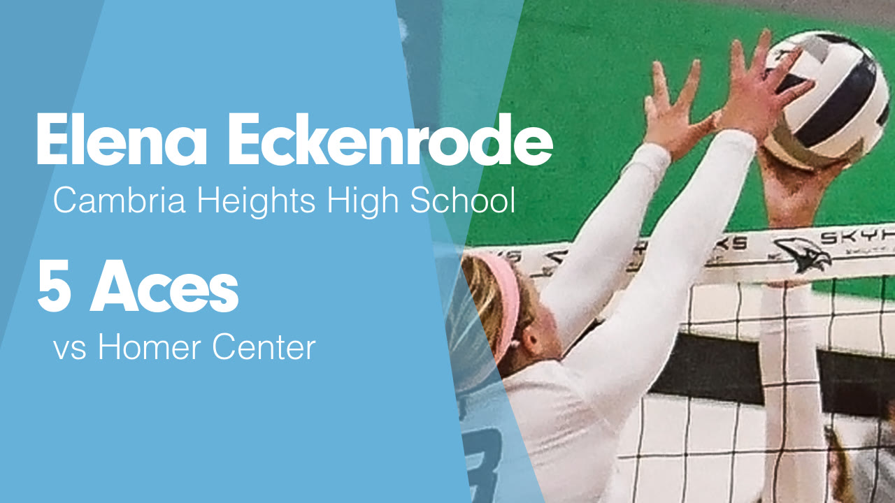 5 Aces vs Homer Center - Elena Eckenrode highlights - Hudl