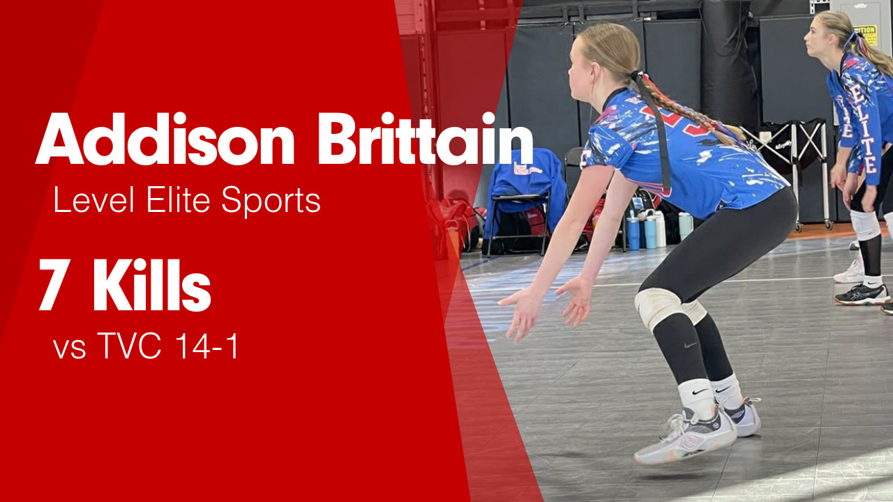7 Kills vs TVC 14-1 - Addison Brittain highlights - Hudl