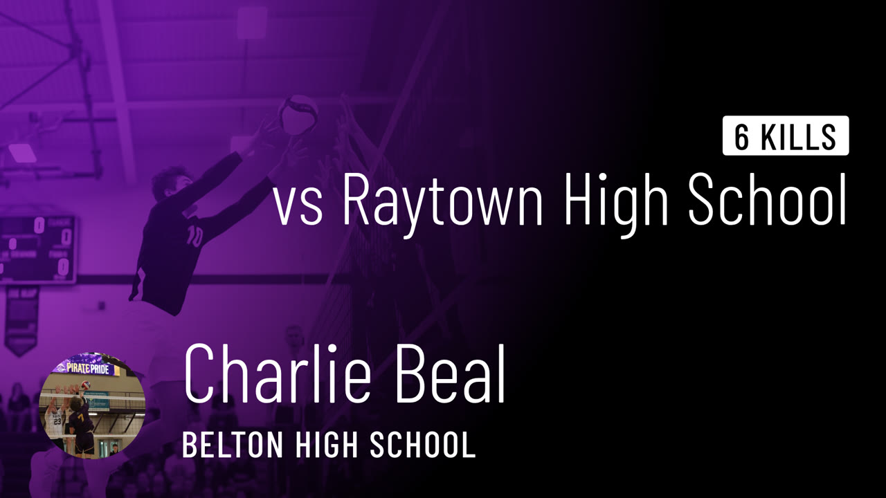 6 Kills vs Raytown - Charlie Beal highlights - Hudl