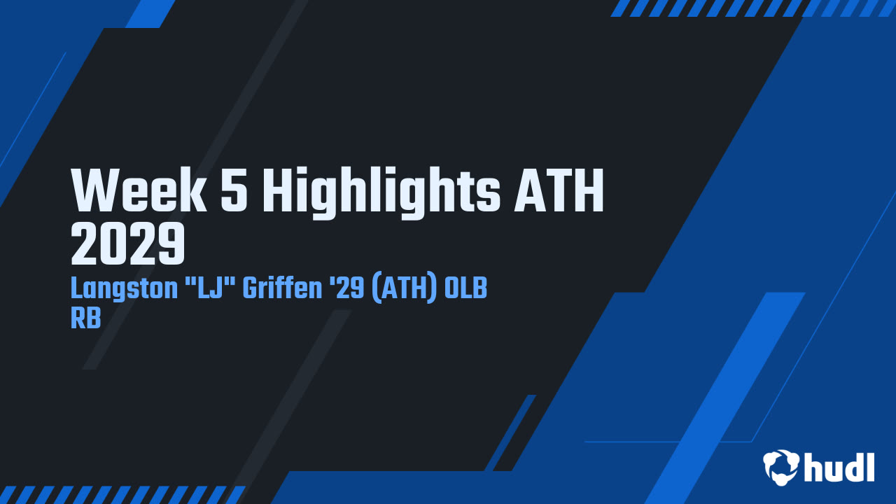 Week 5 Highlights ATH 2029