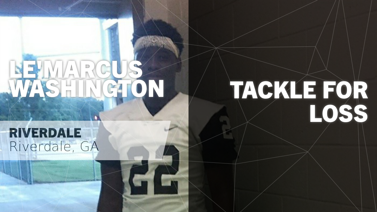 Tackle for Loss vs Morrow - Le'Marcus Washington highlights - Hudl