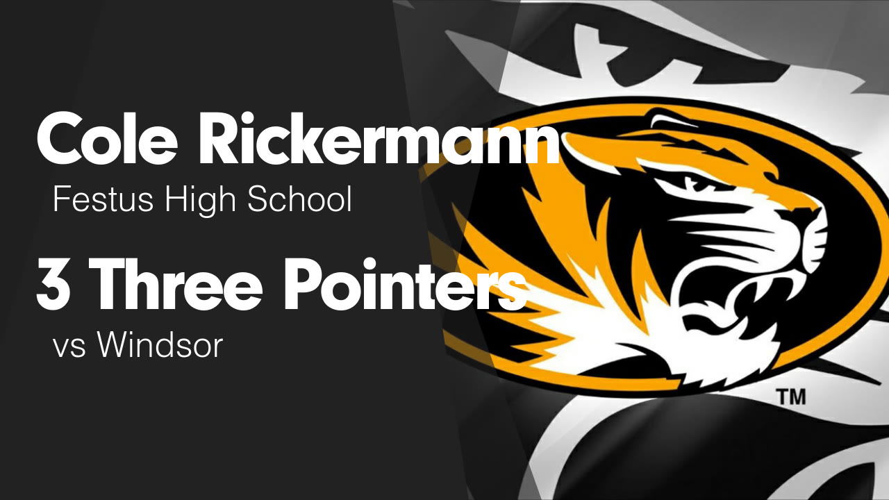 3 Three Pointers vs Windsor - Cole Rickermann highlights - Hudl