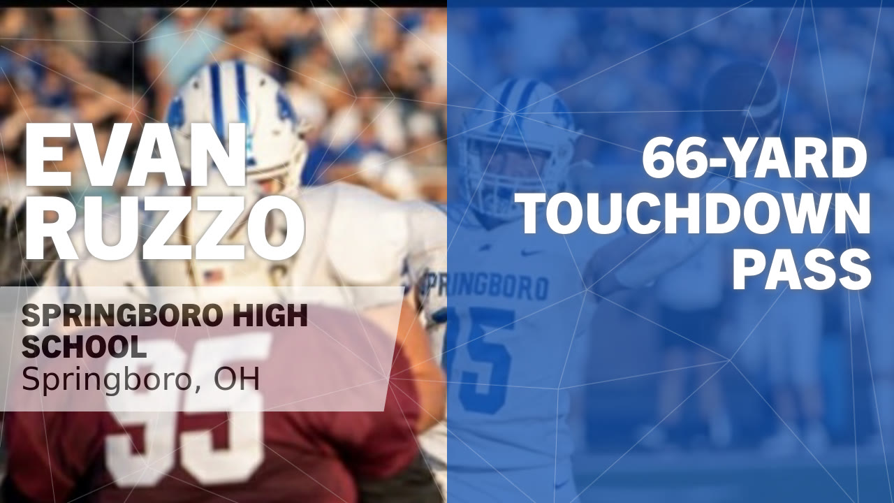 Evan Ruzzo 66-yard Touchdown Pass vs Oak Hills - Evan Ruzzo highlights - Hudl